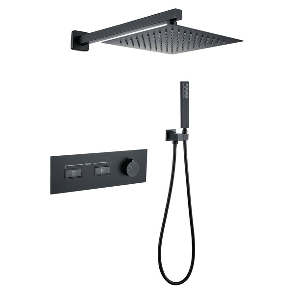 Lyzoo 2 Functions 10 In Shower System HandShower in Matte Black