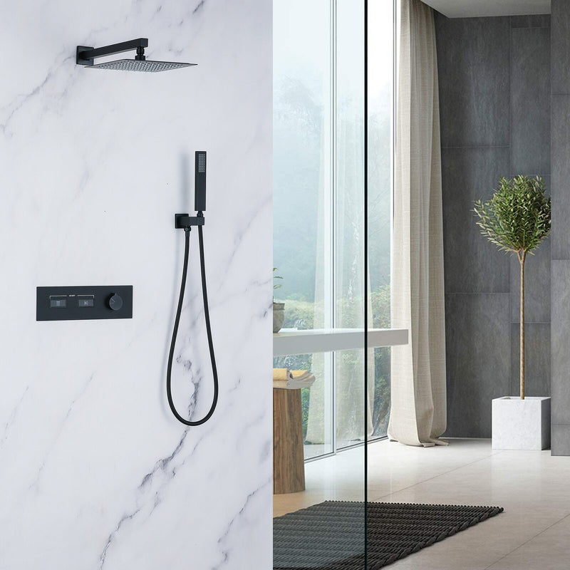 Lyzoo 2 Functions 10 In Shower System HandShower in Matte Black