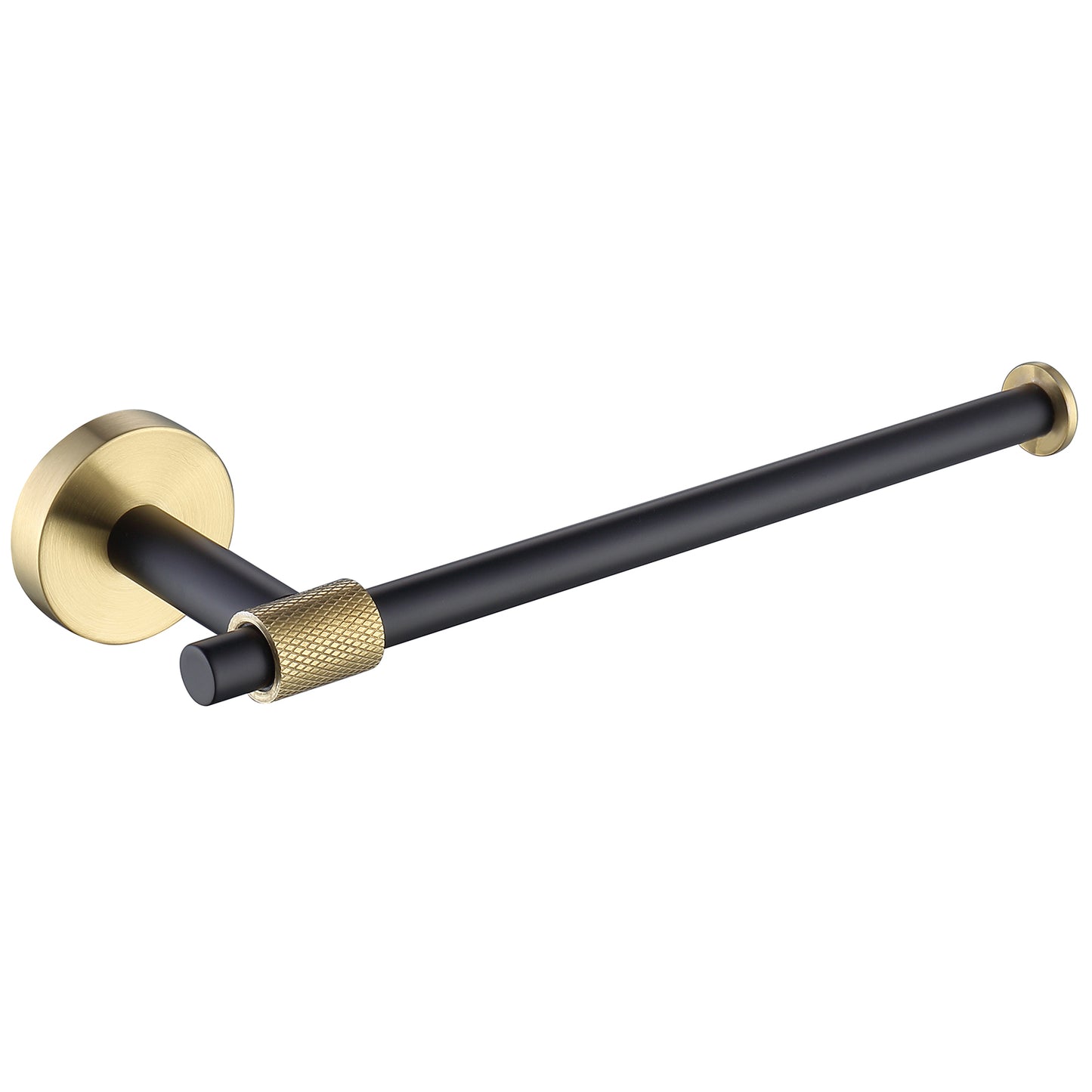 Thyme Black and Gold Modern Bathroom Hardware 4-Piece Set