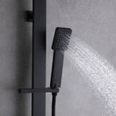 Amexty Exposed 2 Function Rainfall Shower Set with Handshower in Matte Black