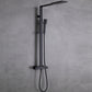 Amexty Exposed 2 Function Rainfall Shower Set with Handshower in Matte Black