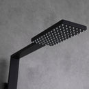 Amexty Exposed 2 Function Rainfall Shower Set with Handshower in Matte Black