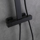 Amexty Exposed 2 Function Rainfall Shower Set with Handshower in Matte Black