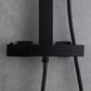 Amexty Exposed 2 Function Rainfall Shower Set with Handshower in Matte Black