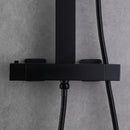 Amexty Exposed 2 Function Rainfall Shower Set with Handshower in Matte Black