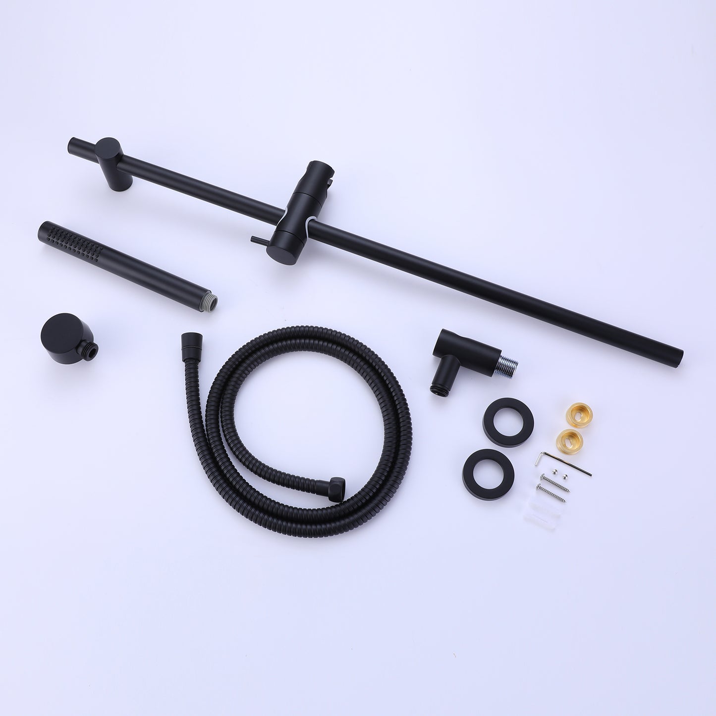 Hilo Minimalist Handheld Shower with Slide Bar and Hose