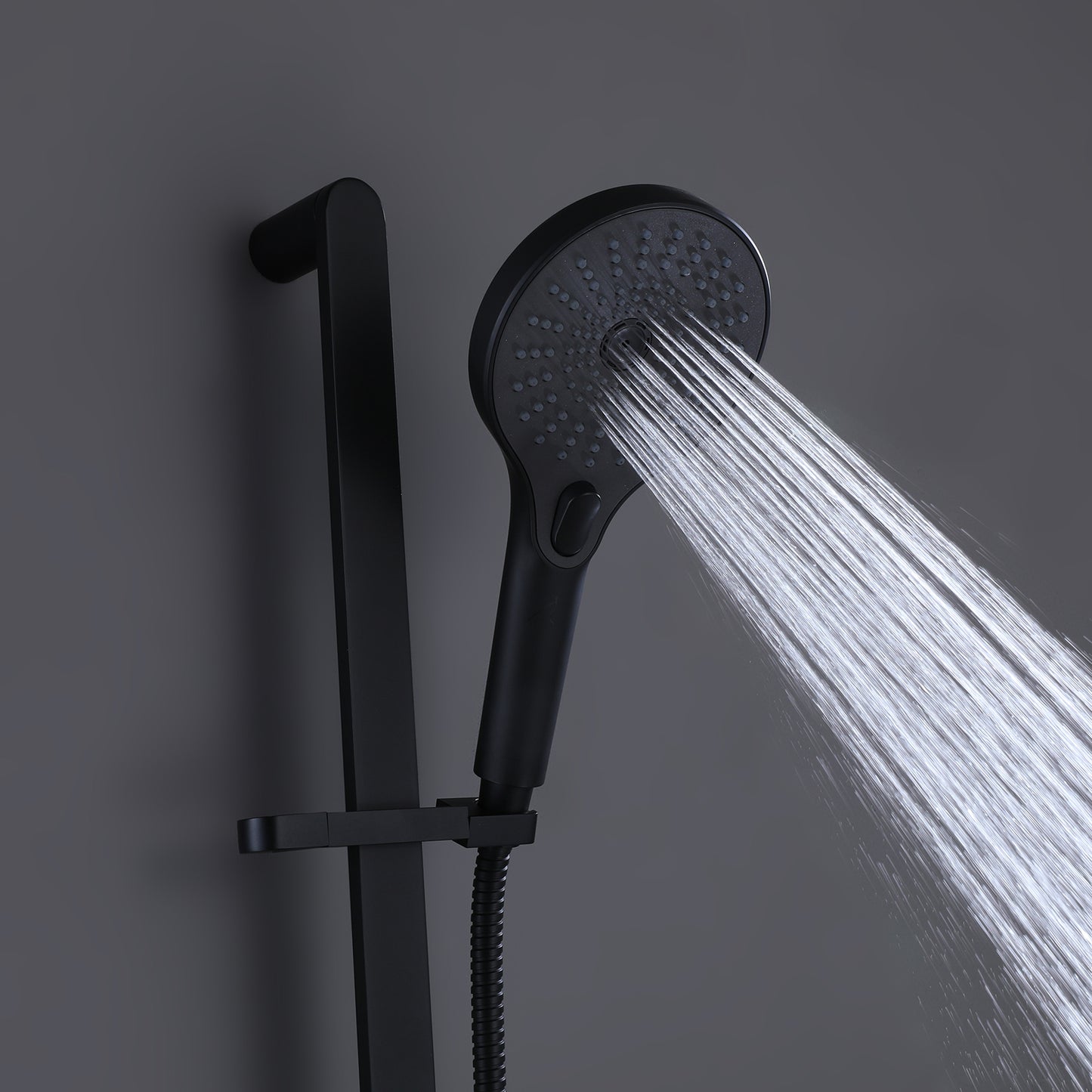 Analte Minimalist Contemporary Handheld Shower Head With Slide Bar
