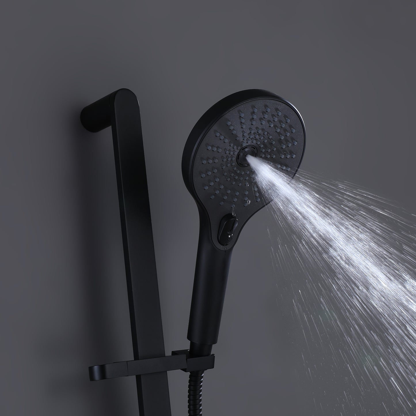 Analte Minimalist Contemporary Handheld Shower Head With Slide Bar
