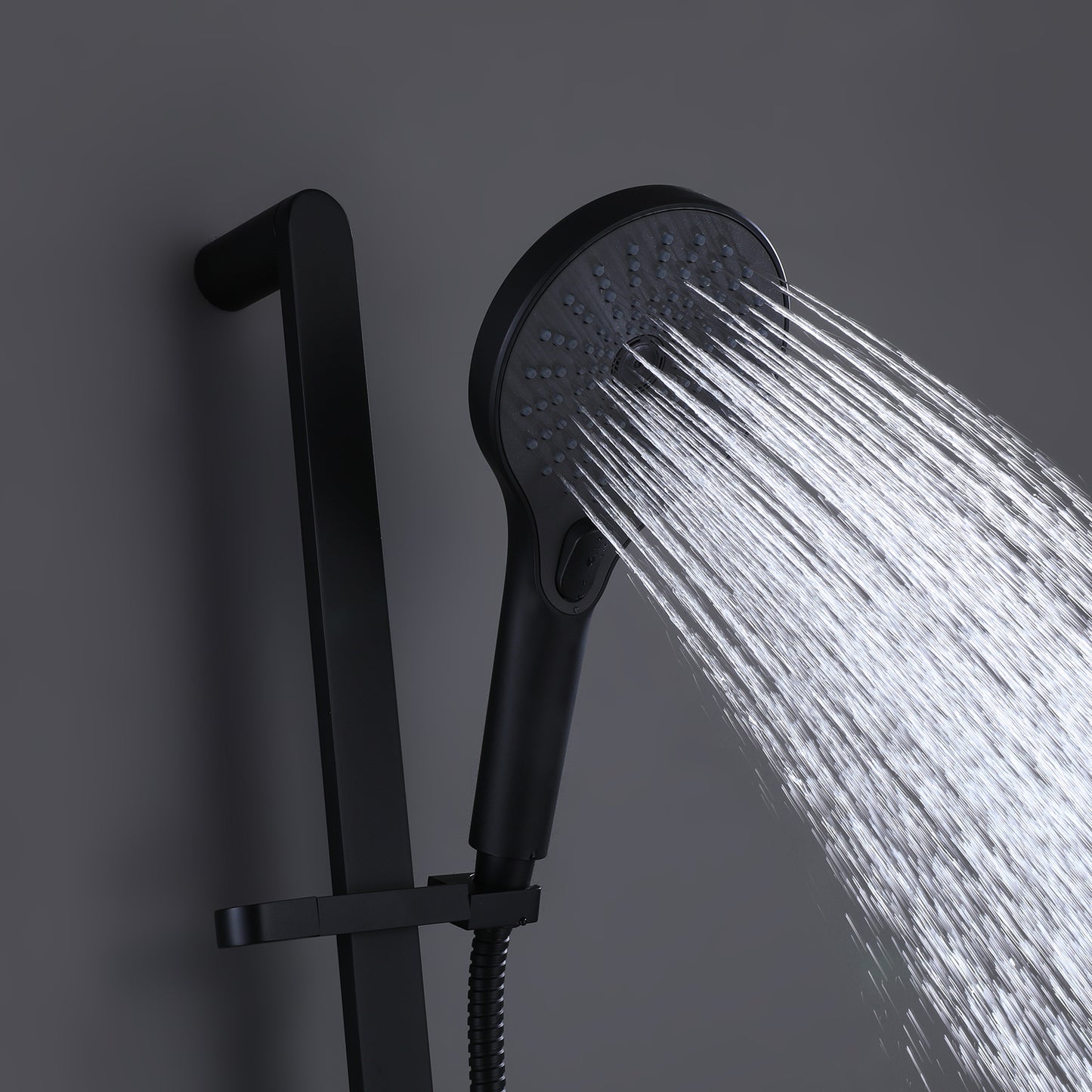 Analte Minimalist Contemporary Handheld Shower Head With Slide Bar