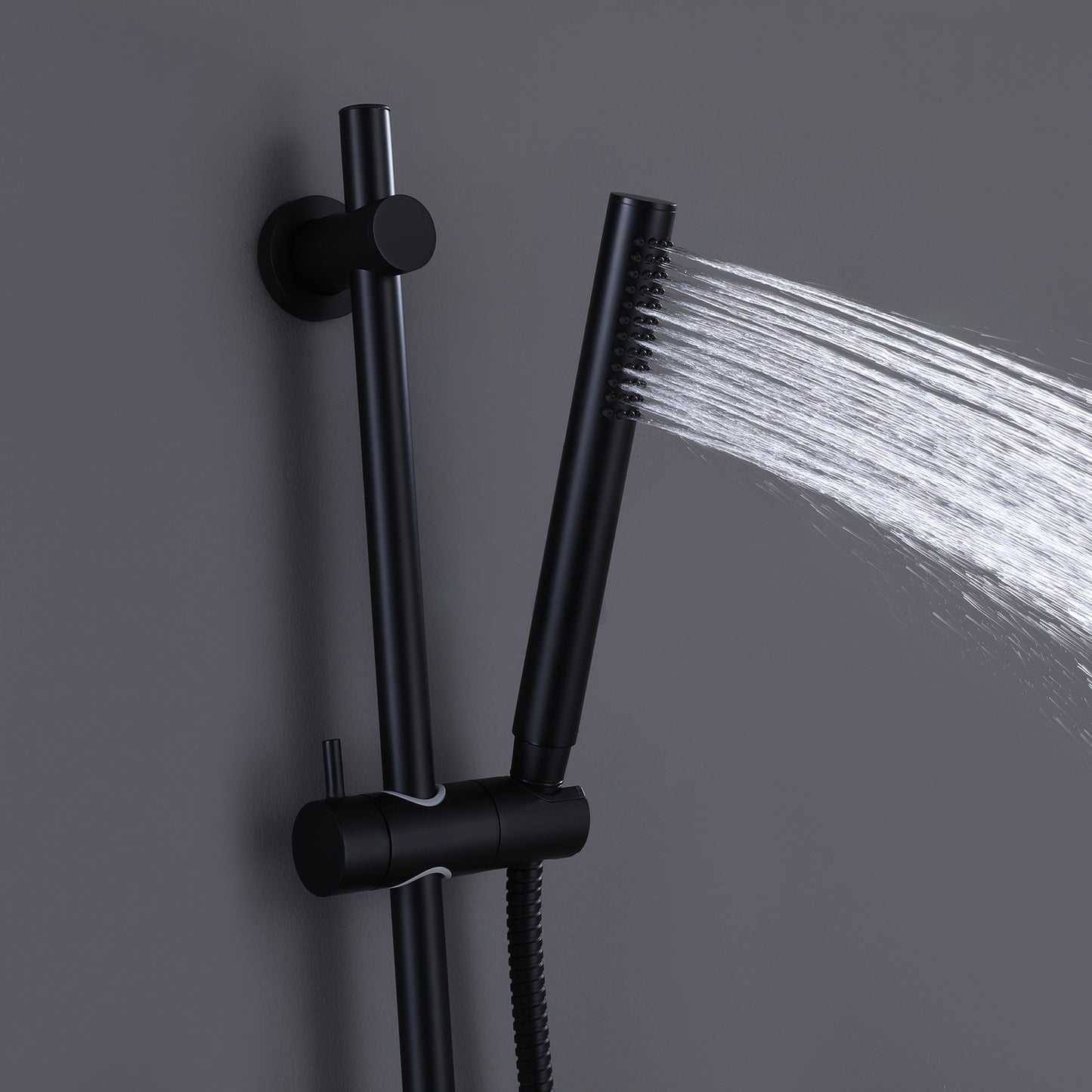 Hilo Minimalist Handheld Shower with Slide Bar and Hose