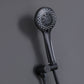 Scozon 5 Spray Pressure Balanced Shower Head with Handshower in Matte Black