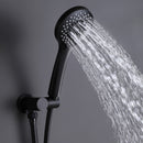 Scozon 5 Spray Pressure Balanced Shower Head with Handshower in Matte Black