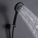 Scozon 5 Spray Pressure Balanced Shower Head with Handshower in Matte Black
