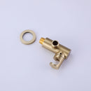 Fancysio Wall Mounted Tub Faucet with Handheld Shower in Brushed Gold