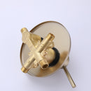 Fancysio Wall Mounted Tub Faucet with Handheld Shower in Brushed Gold