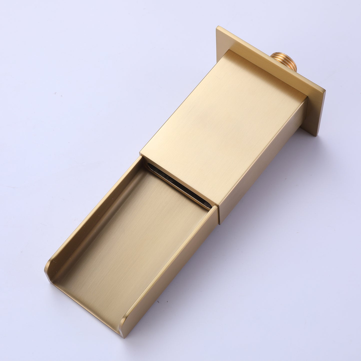 Curu Wall Mounted Bathub Mixer with Hand Shower in Brushed Gold