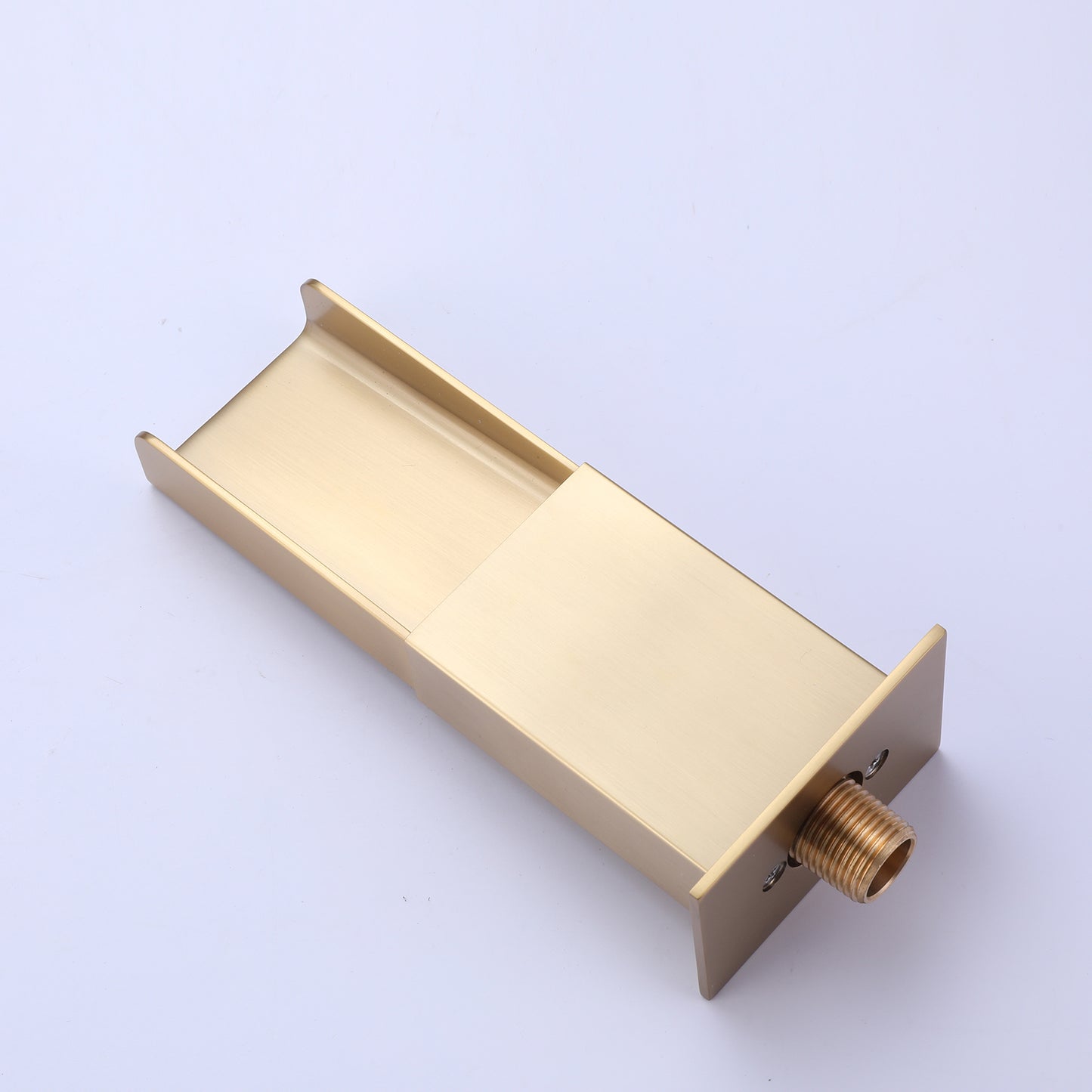 Curu Wall Mounted Bathub Mixer with Hand Shower in Brushed Gold