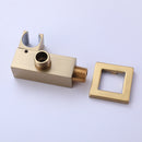 Curu Wall Mounted Bathub Mixer with Hand Shower in Brushed Gold