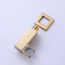 Curu Wall Mounted Bathub Mixer with Hand Shower in Brushed Gold