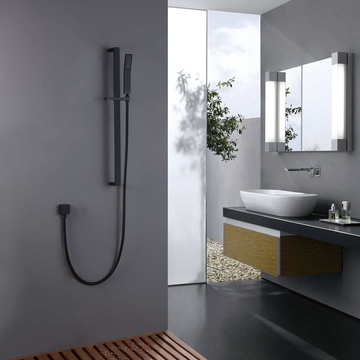 Ermofy Slide Bar Shower Head With 59 In Shower Hose