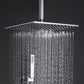 Qexle 12 In Ceiling Mounted Thermostatic Shower System with 6 Body Jets