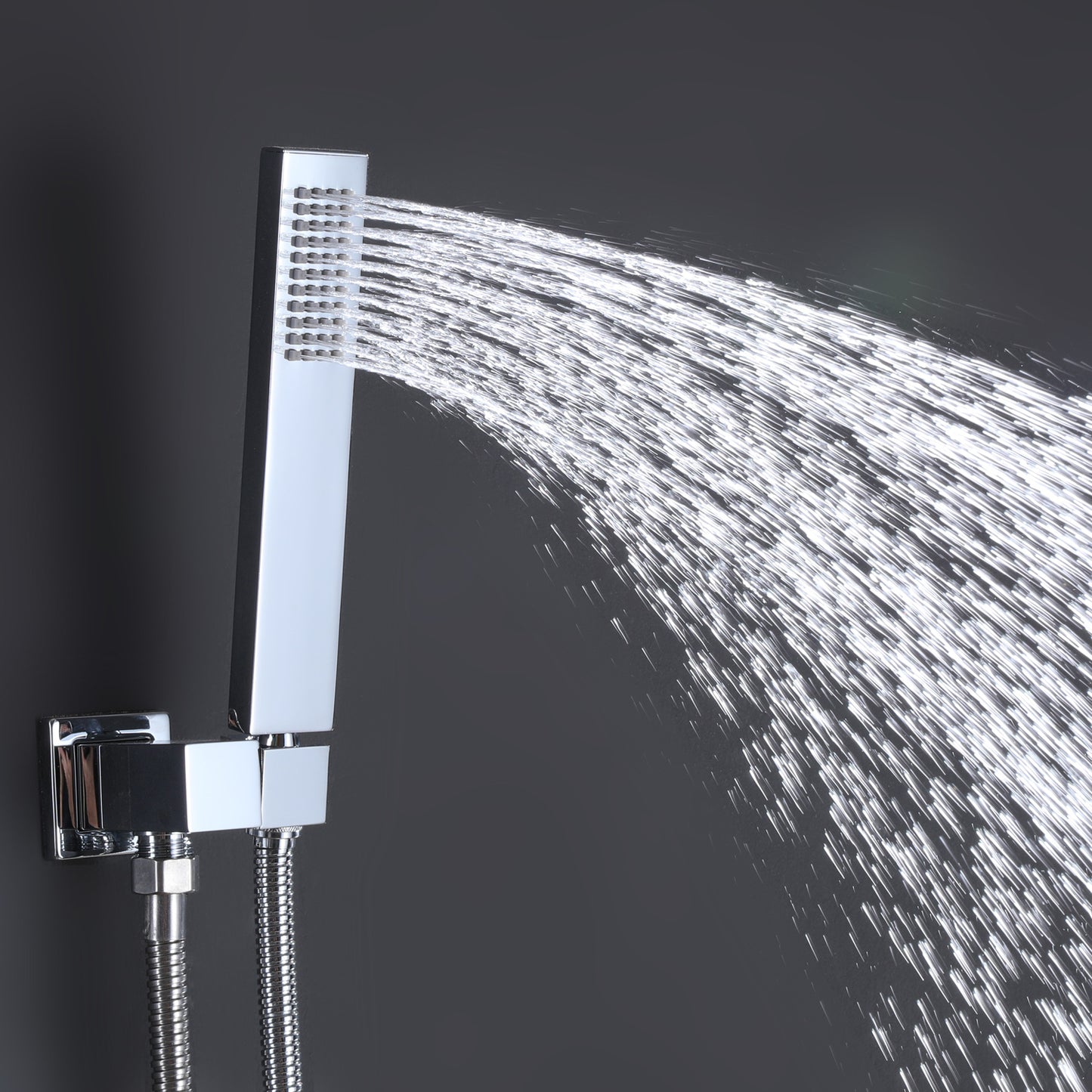 Qexle 12 In Ceiling Mounted Thermostatic Shower System with 6 Body Jets