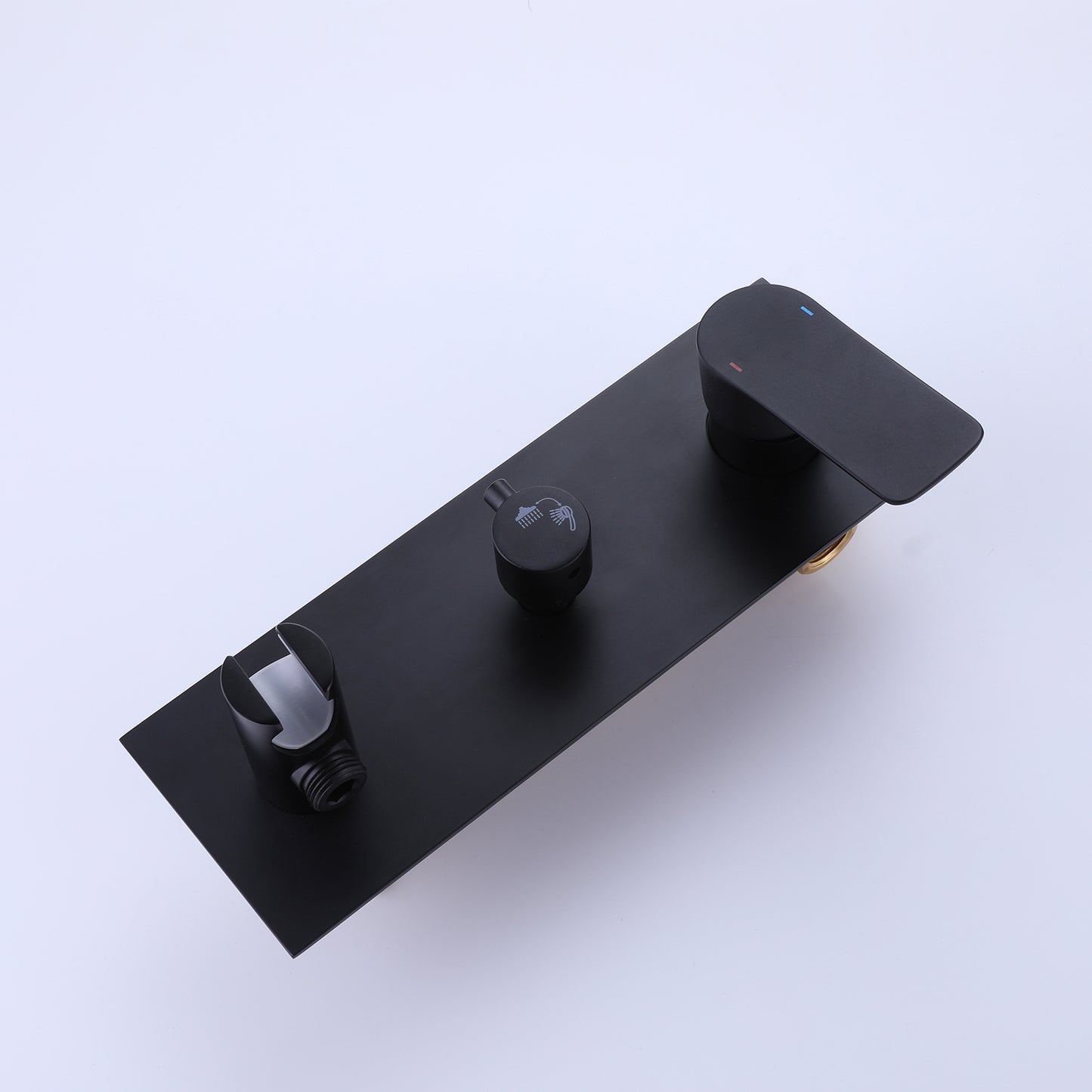 Korin 2-Spray 10 In Pressure Balanced Shower System with Handshower in Matte Black