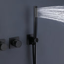 Korin 2-Spray 10 In Pressure Balanced Shower System with Handshower in Matte Black