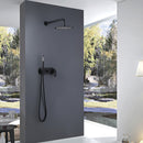 Arrio 2-Spray 10 In Thermostatic Shower System with Handshower in Matte Black