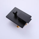 Yoniry Wall Mounted 10 In Shower & Waterfall Tub Faucet Combo in Matte Black