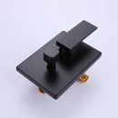 Wizti Wall Mounted Waterfall Tub Faucet with Handheld in Matte Black