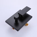 Givelly Wall Mounted 10 In Shower System with Waterfall Tub Faucet in Matte Black