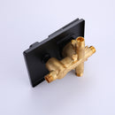 Wizti Wall Mounted Waterfall Tub Faucet with Handheld in Matte Black