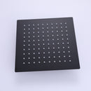 Givelly Wall Mounted 10 In Shower System with Waterfall Tub Faucet in Matte Black