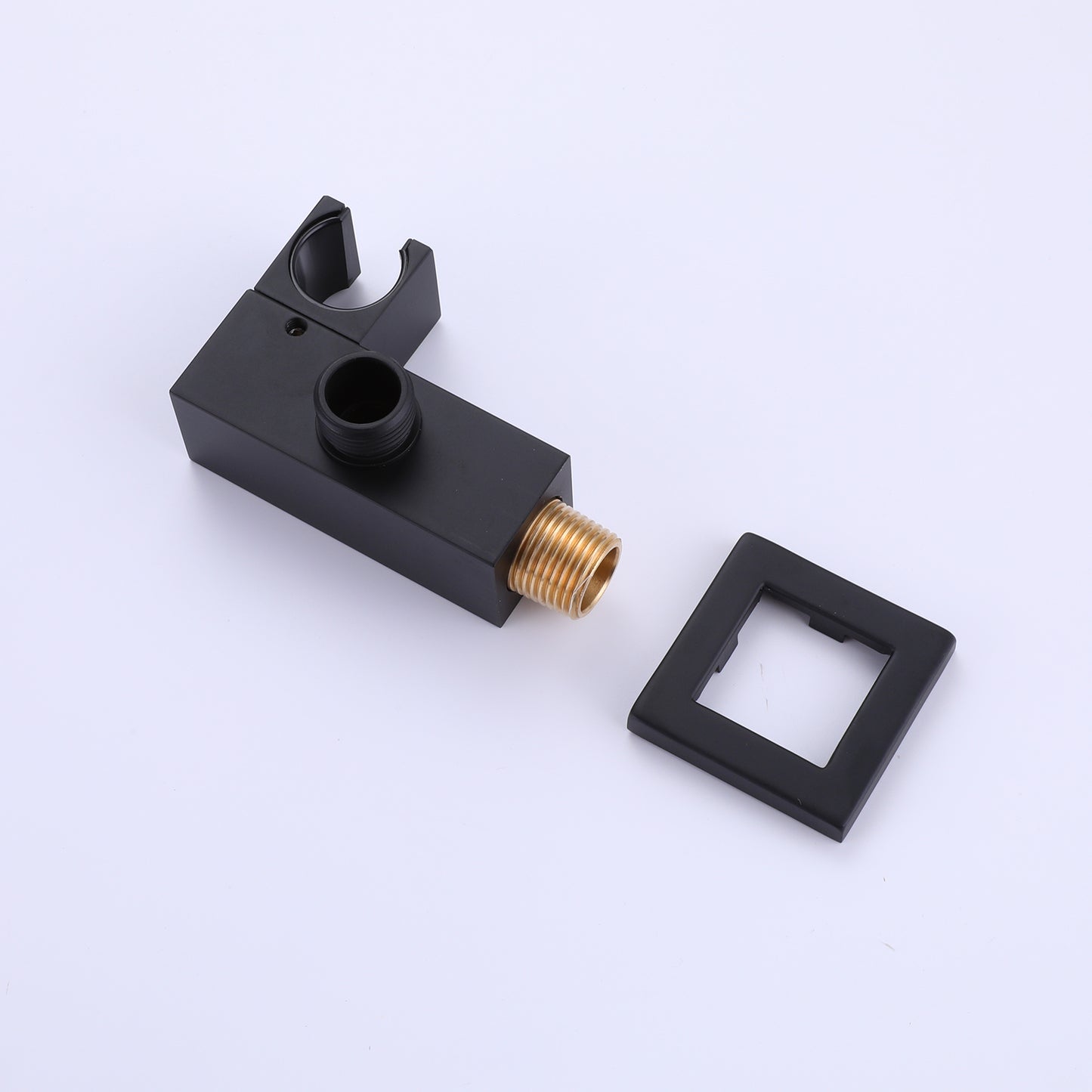 Wizti Wall Mounted Waterfall Tub Faucet with Handheld in Matte Black