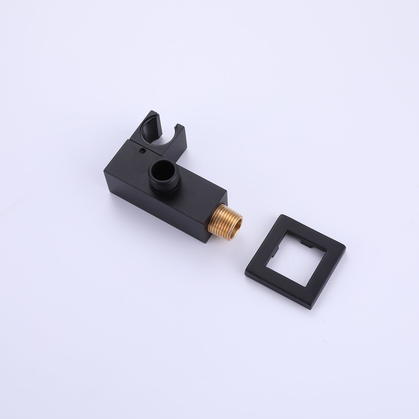 Givelly Wall Mounted 10 In Shower System with Waterfall Tub Faucet in Matte Black