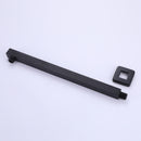 Givelly Wall Mounted 10 In Shower System with Waterfall Tub Faucet in Matte Black