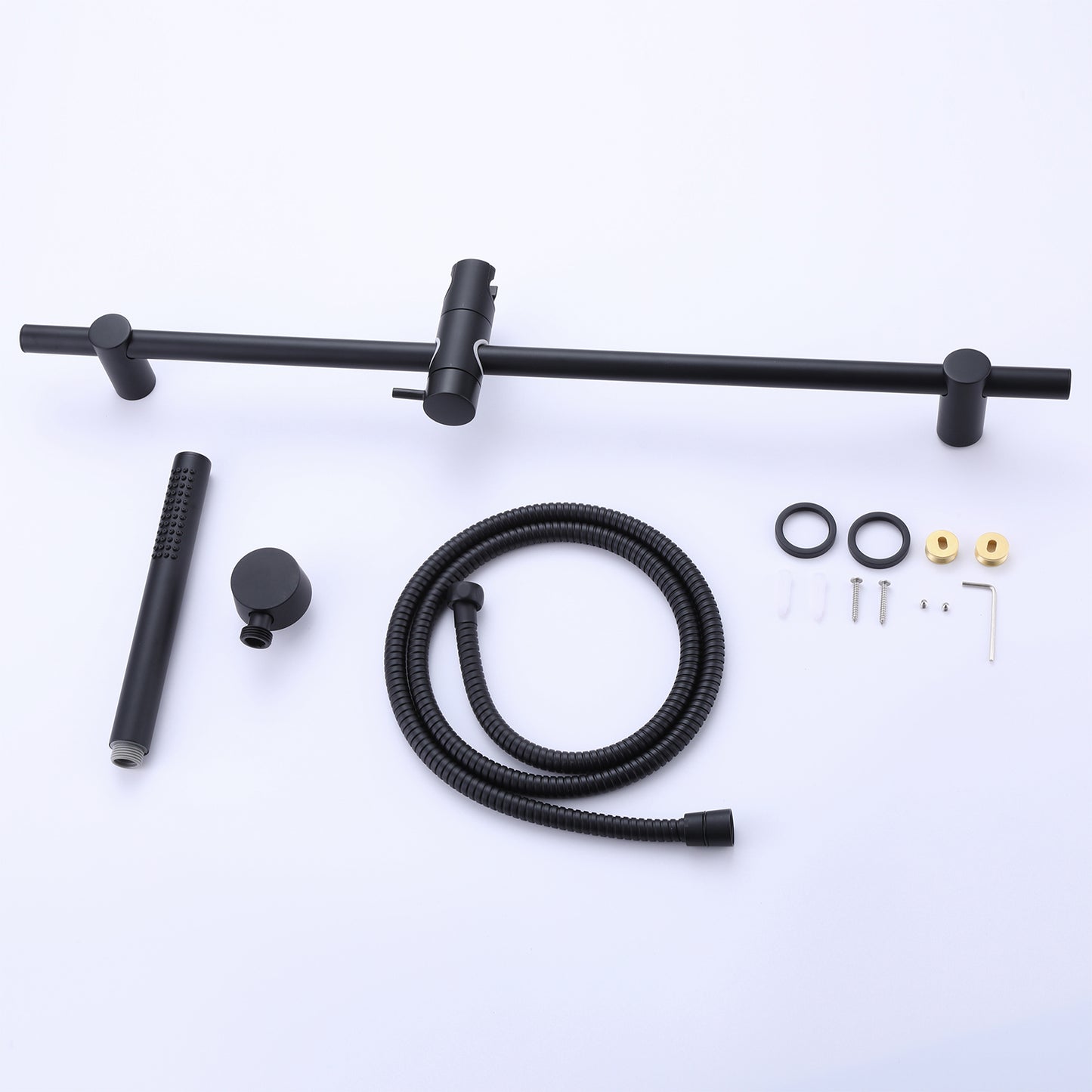 Dwell Brass Slide Bar Shower Head With 59 In Shower Hose