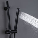 Ferio 1.5GPM Handheld Shower with Slide Bar in Matte Black with Hose