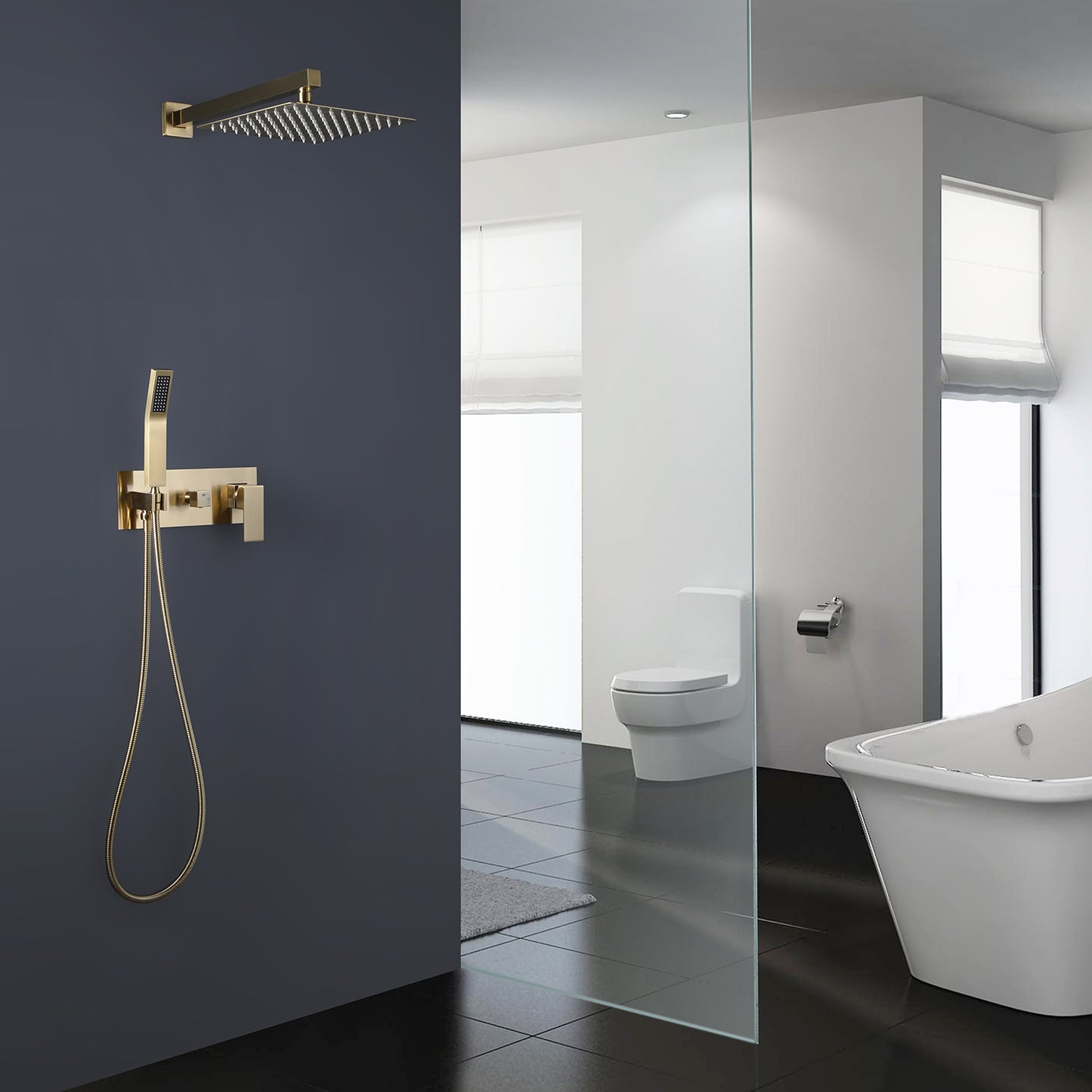 Noviati 2-Spray 10 In Thermostatic Shower System with Handshower