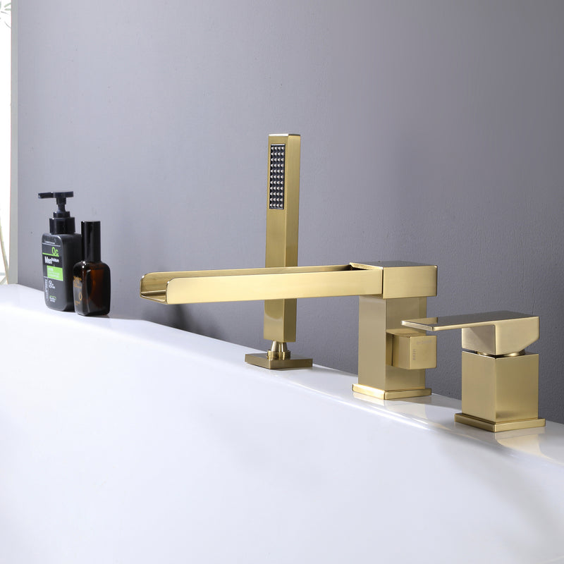 Mista Deck Mounted Bathtub Faucet With Handheld Shower CUPC Certification Valve