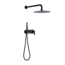 Arrio 2-Spray 10 In Thermostatic Shower System with Handshower in Matte Black