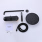 Arrio 2-Spray 10 In Thermostatic Shower System with Handshower in Matte Black