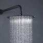 Arrio 2-Spray 10 In Thermostatic Shower System with Handshower in Matte Black