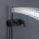 Arrio 2-Spray 10 In Thermostatic Shower System with Handshower in Matte Black