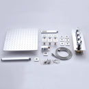 Qexle 12 In Ceiling Mounted Thermostatic Shower System with 6 Body Jets