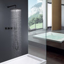 Korin 2-Spray 10 In Pressure Balanced Shower System with Handshower in Matte Black