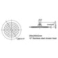 Advegious Round Ultra thin High Pressure Wall Mounted Rain Shower Head