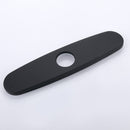 Ouverdot Deck Mounted Bathroom Sink Faucet With Deck Plate in Matte Black