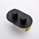 Omni Concealed Thermostatic 8 In Shower System with  Handshower in Matte Black